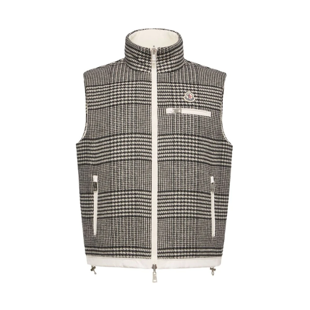 Moncler Gienah Reversible Down Vest - Male - Waistcoats - Black - Xl - Jackets