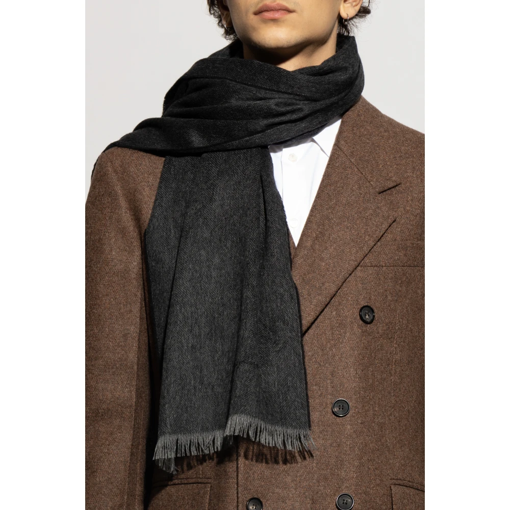 Salvatore Ferragamo Kasjmier sjaal Black Heren