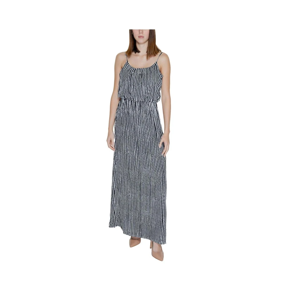 Only Stijlvolle Viscose Jurk voor Vrouwen Black Dames