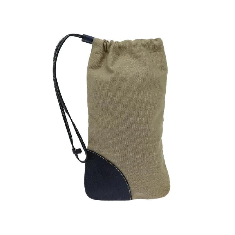 Prada Vintage Pre-owned Cotton prada-bags Beige Dames