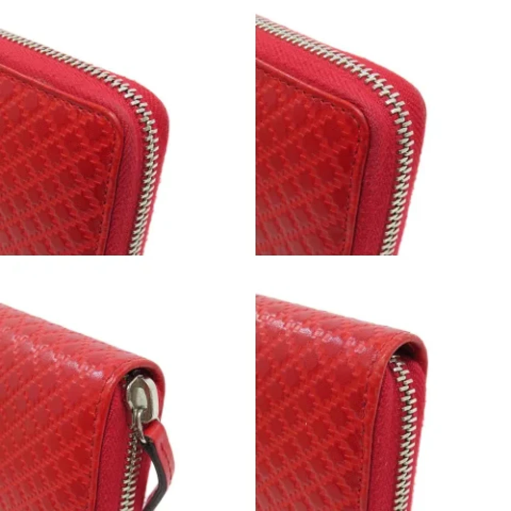 Gucci Vintage Pre-owned Leather wallets Red Dames