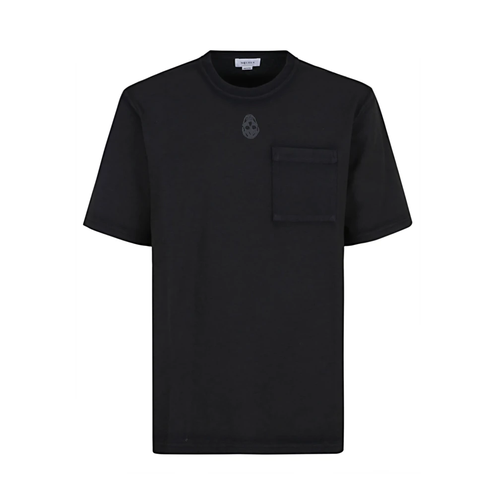 Alexander Mcqueen Men's Black T-Shirts, S, T-Shirt For Stylish