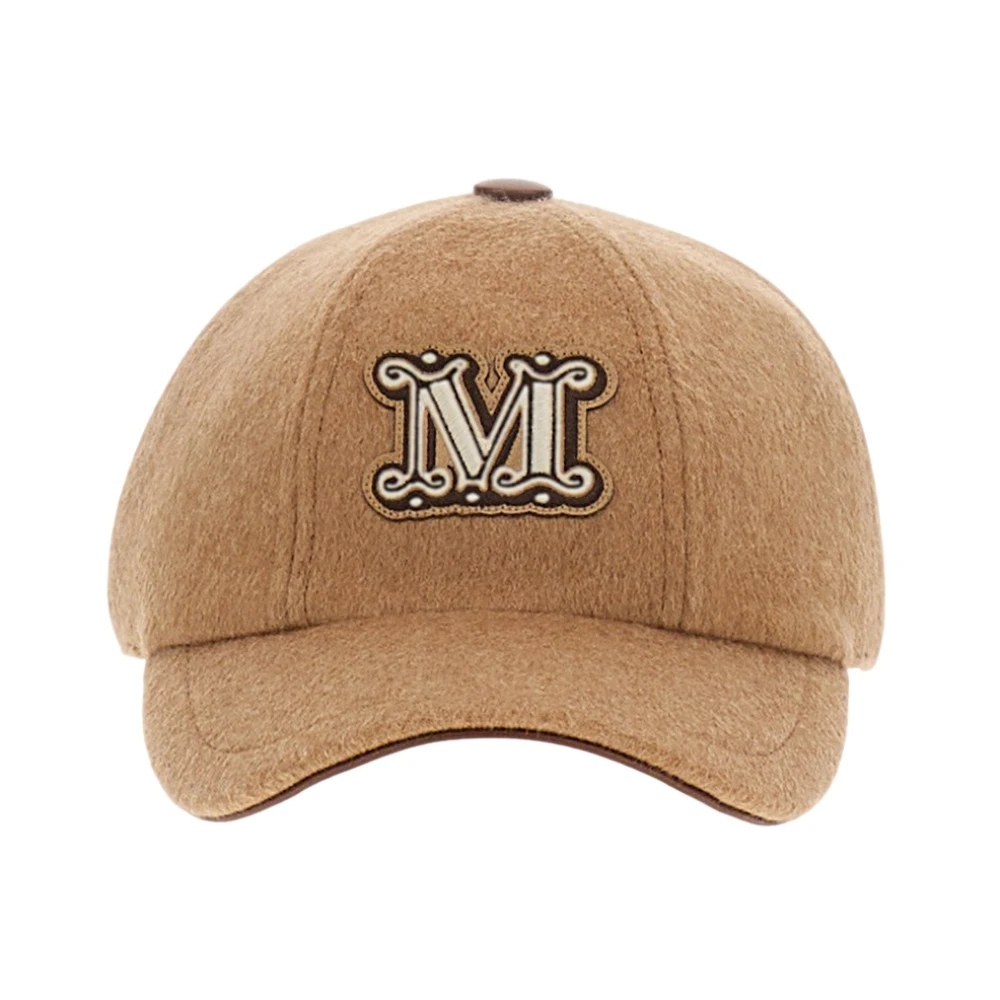 Max Mara Beige Hats & Caps, Female, 57 Cm, Cappello Da Baseball Fedora