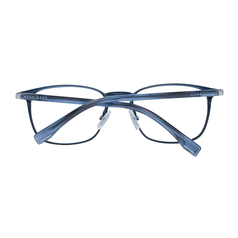 Hugo Boss Blauwe Rechthoekige Optische Monturen Blue Heren