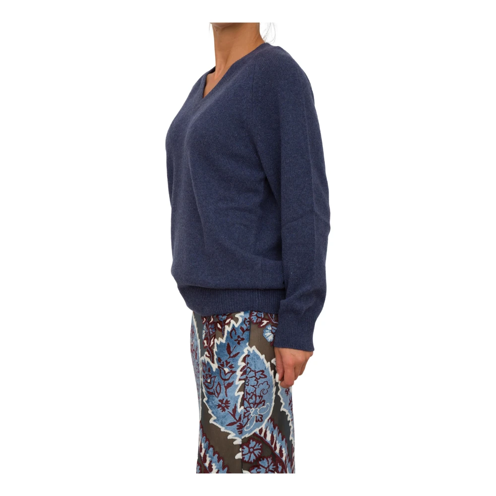 ETRO Blauwe Gebreide Tops voor Vrouwen Blue Dames