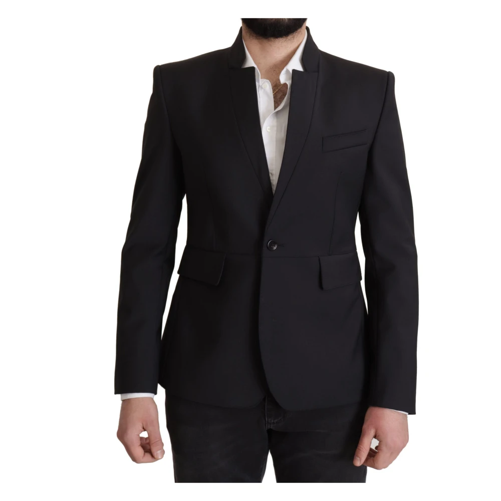 Dolce & Gabbana Men's Black Single Breasted Blazer