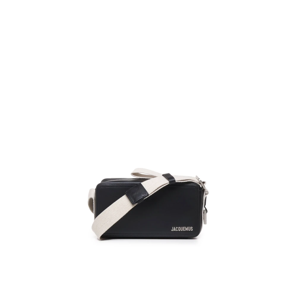 Jacquemus Zwarte Horizontale Touw Tas Black Heren