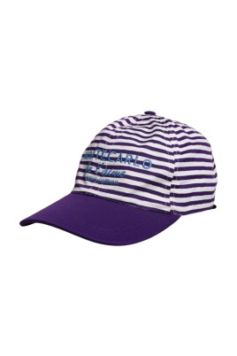 white-purple-stripe-baseball-cap