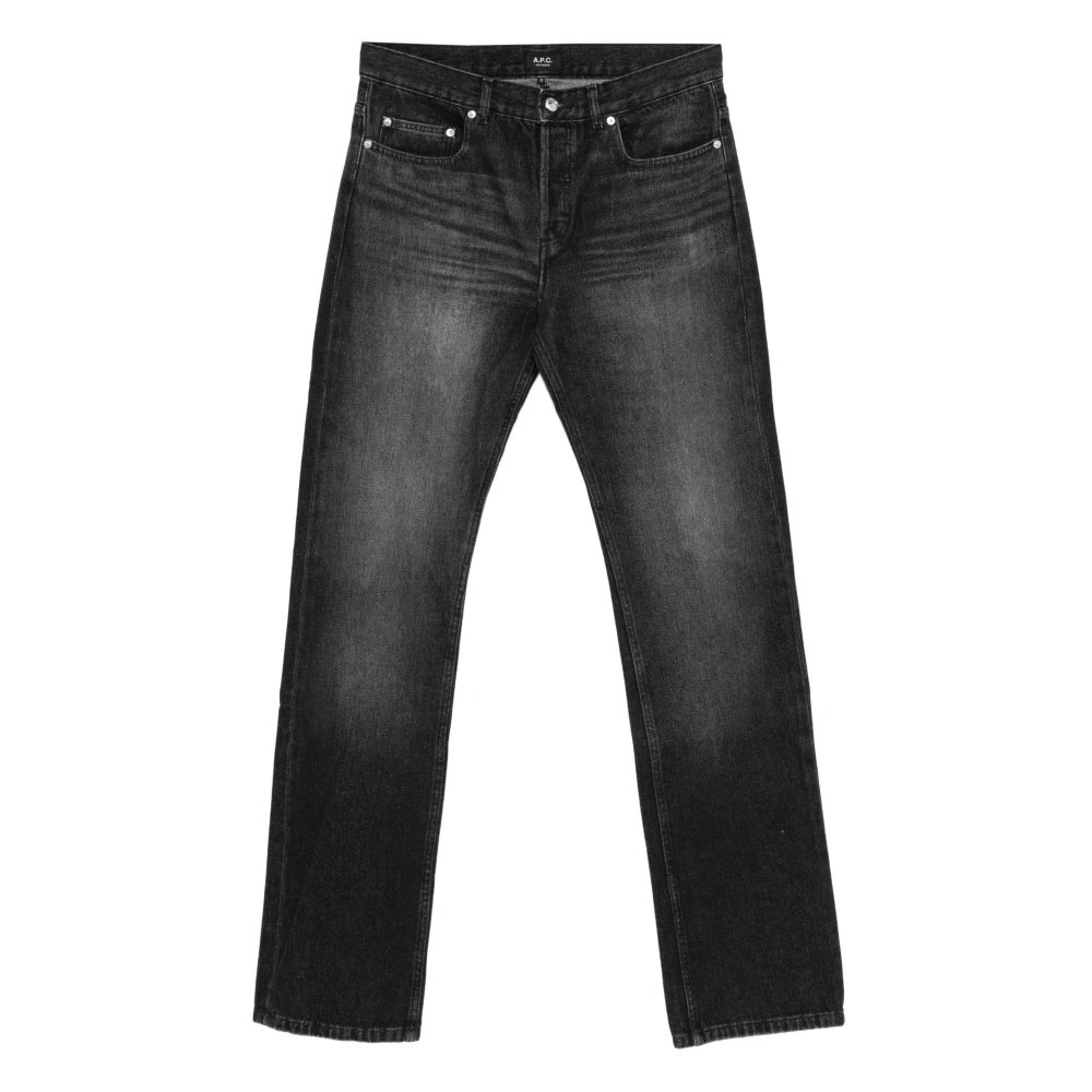 A.p.c. Men's Black Straight Fit Jeans, W31, Rescue Jeans