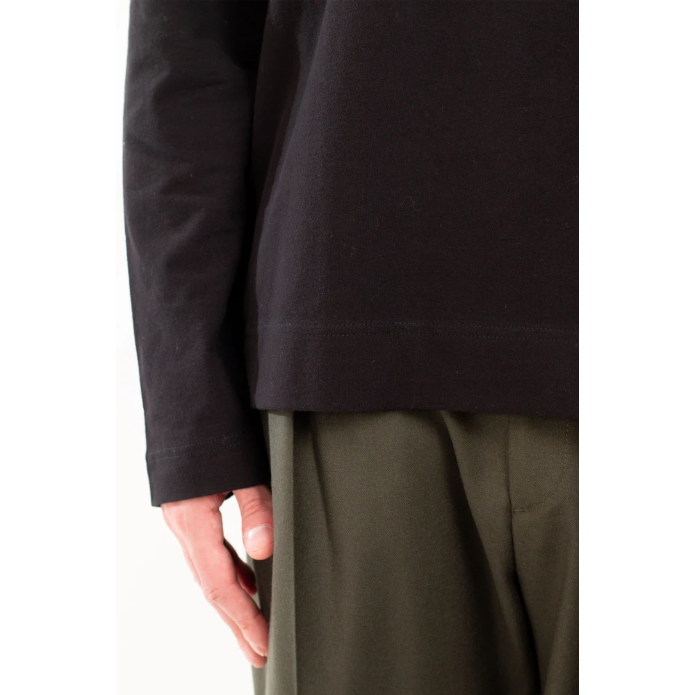 Circolo 1901 Zachte Jersey Longsleeve Tee Black Heren