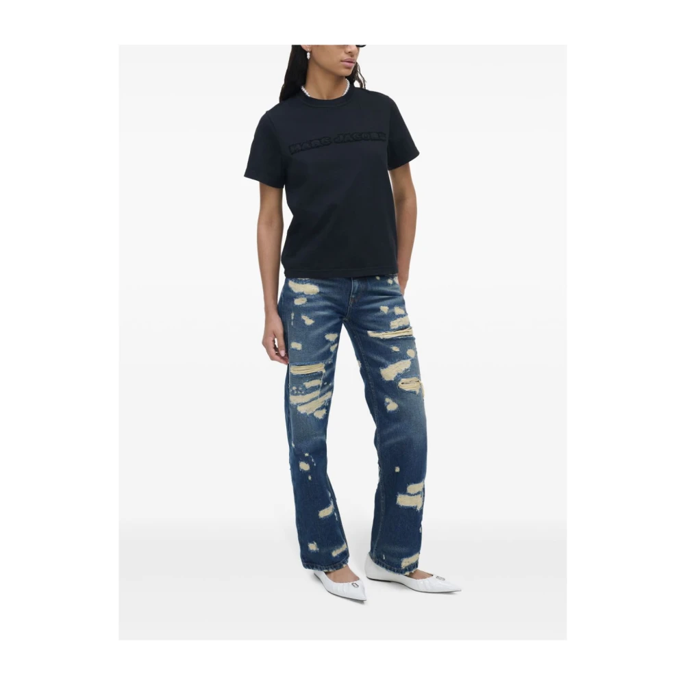 Marc Jacobs Zwarte T-shirts en Polos Black Dames
