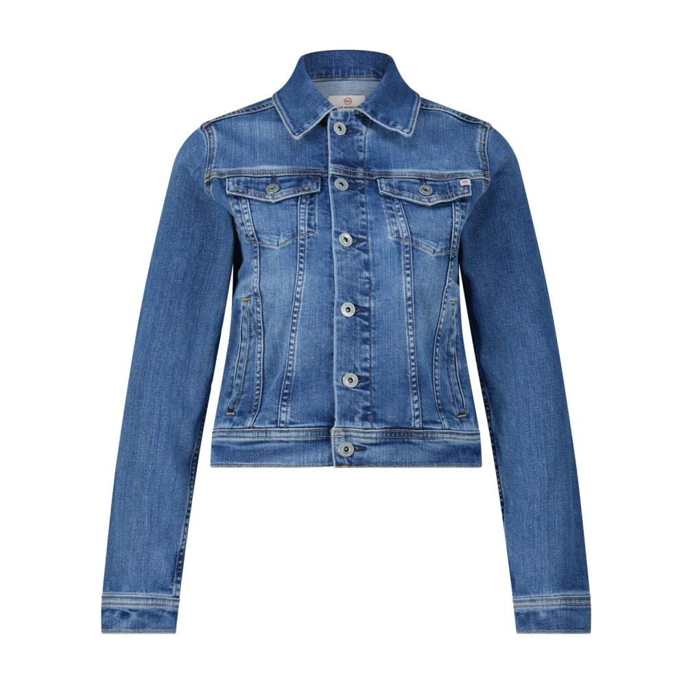 Adriano goldschmied Klassieke Spijkerjas met Overhemdkraag Blue Dames