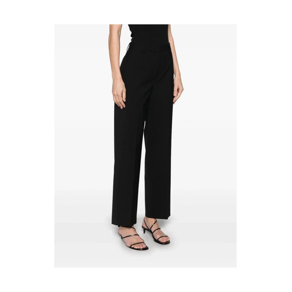 Theory Zwarte Broek met Voorknop Black Dames
