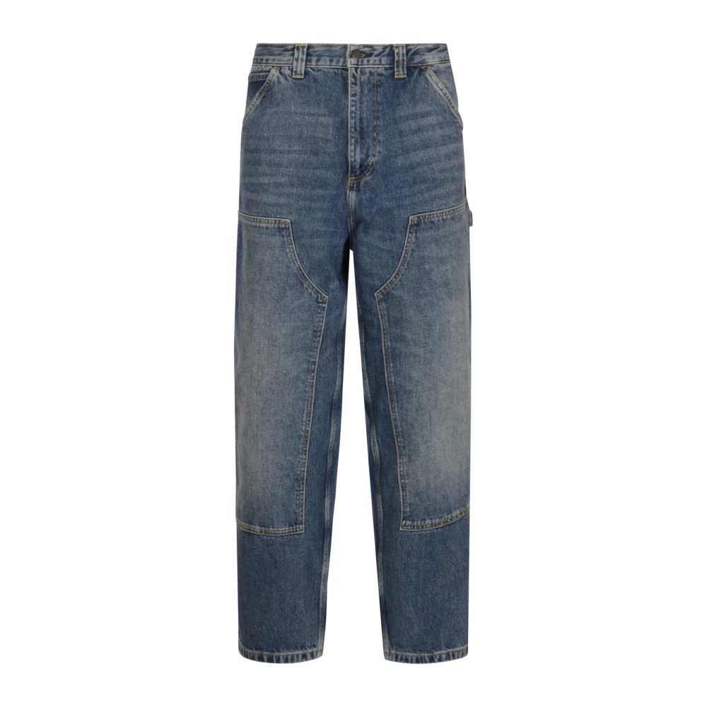 Carhartt Wip Men's Blue Loose Fit Jeans, Xl, Og Double Knee Pant