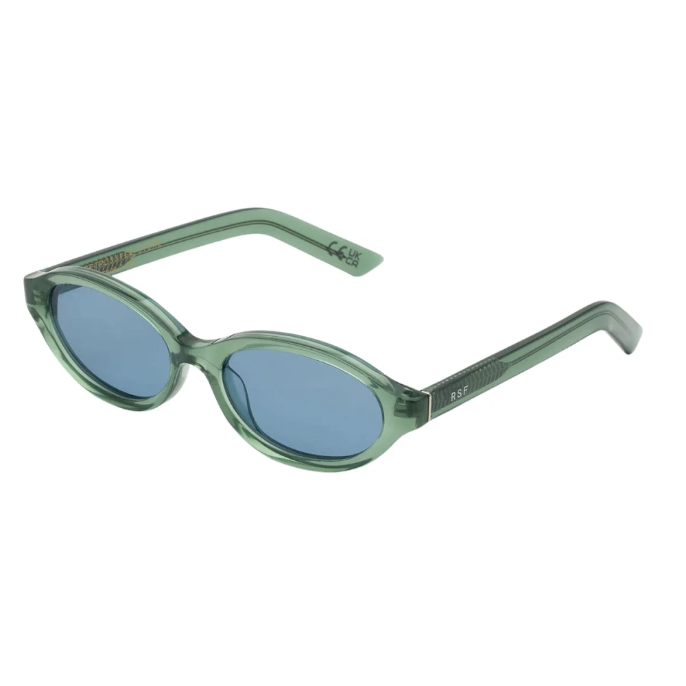 Retrosuperfuture Unisex Light Blue Os4 Parola Sage Sunglasses Acetate Green Geometric Normal - Image 3
