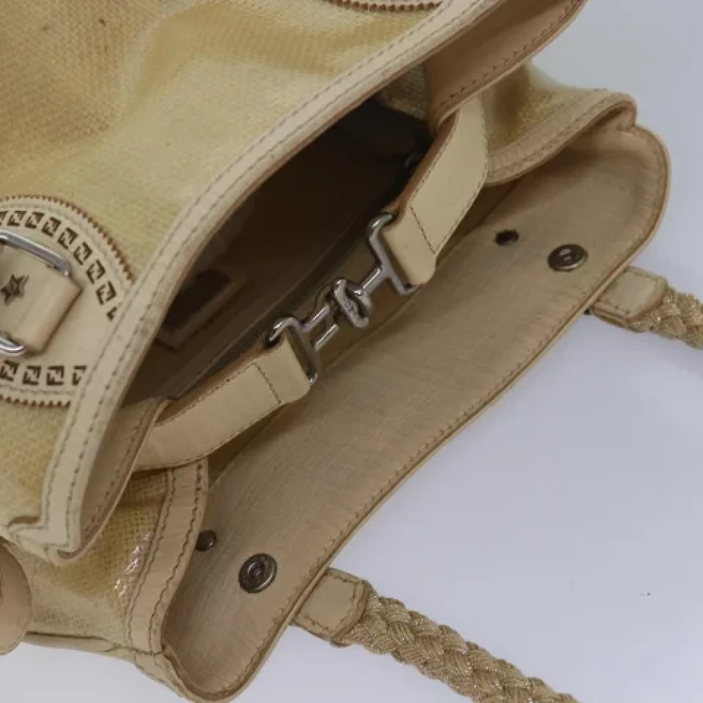 Fendi Vintage Pre-owned Canvas fendi-bags Beige Dames