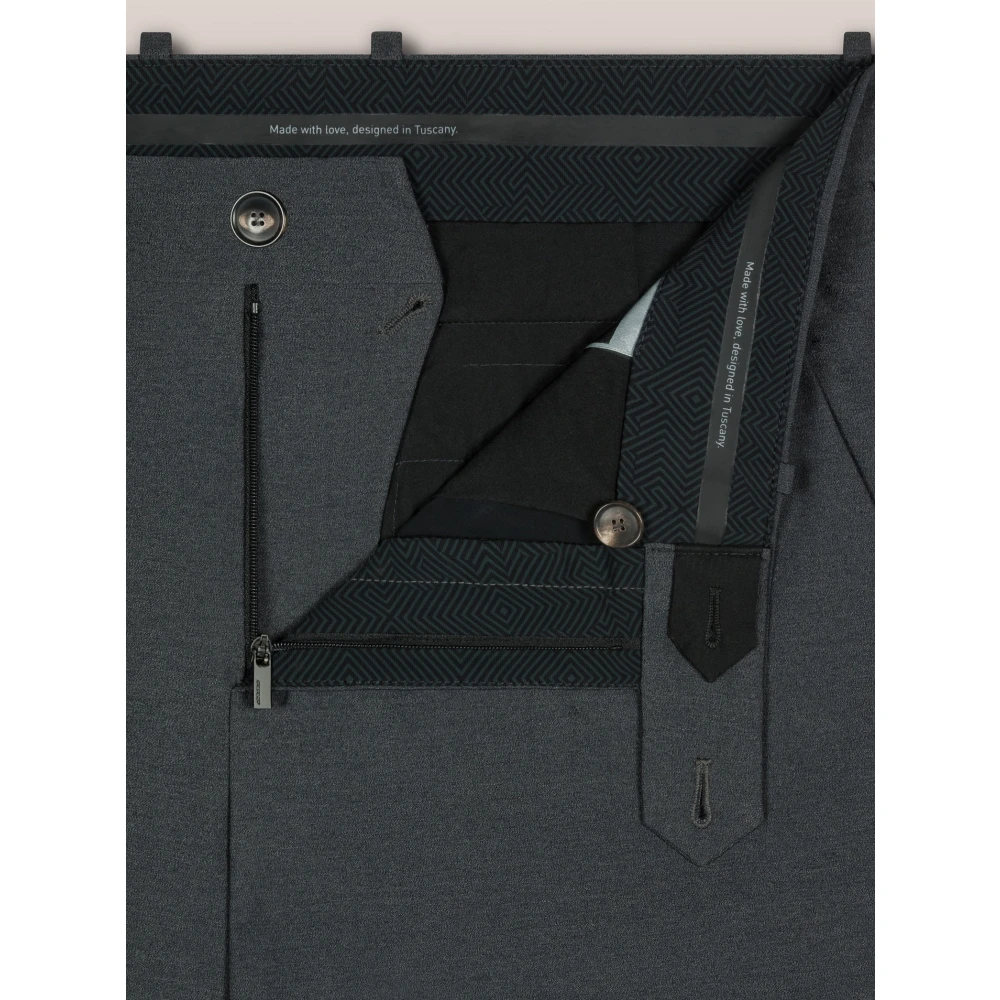 RRD Lichtgewicht Chino Broek met Slim Fit Black Heren