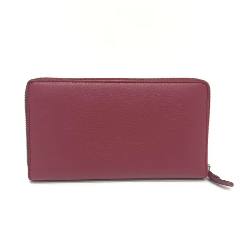 Balenciaga Vintage Pre-owned Leather wallets Red Dames
