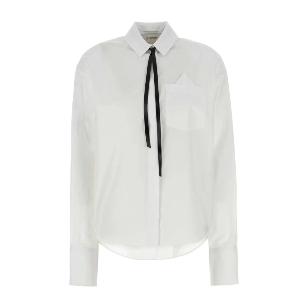 SPORTMAX Gesso Shirts voor Mannen White Dames