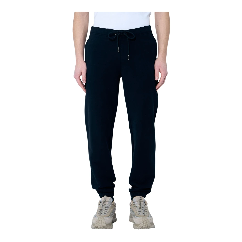 Moncler Logo Track Pant met elastische zoom Black Heren