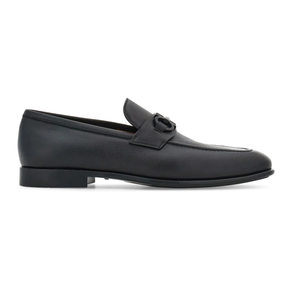 Ferragamo Women's Black Flat Shoes - Loafers - 5 1/2 Uk - Shoes
