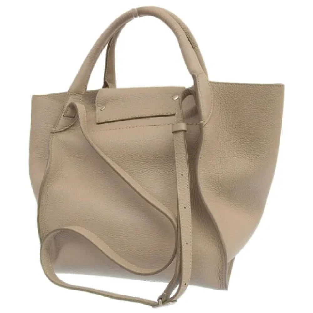 Celine Vintage Pre-owned Leather celine-bags Beige Dames