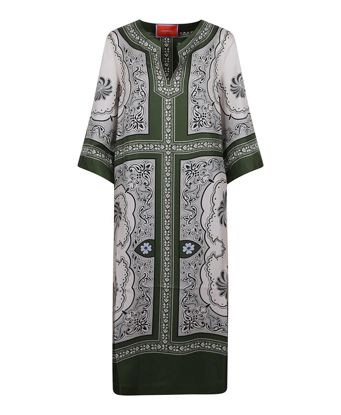robe-en-soie-multicolore