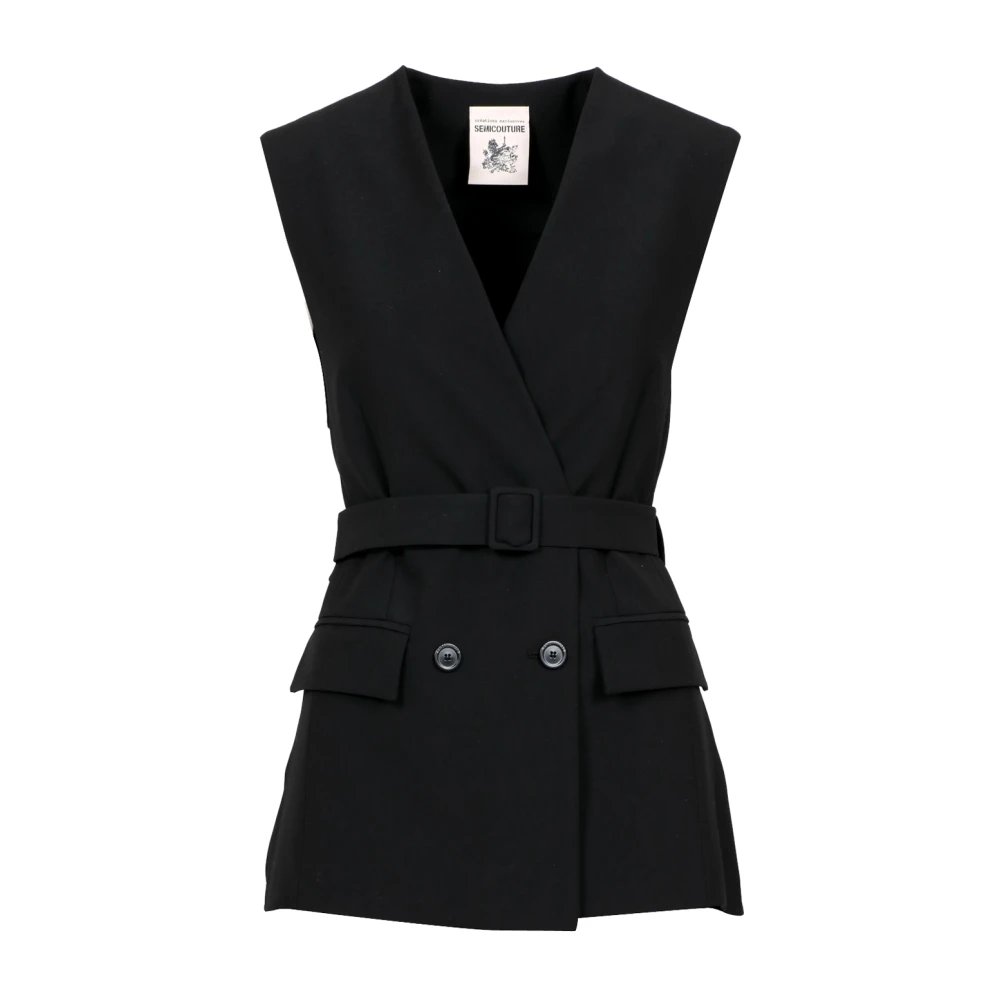 Semicouture Jackets Black Dames