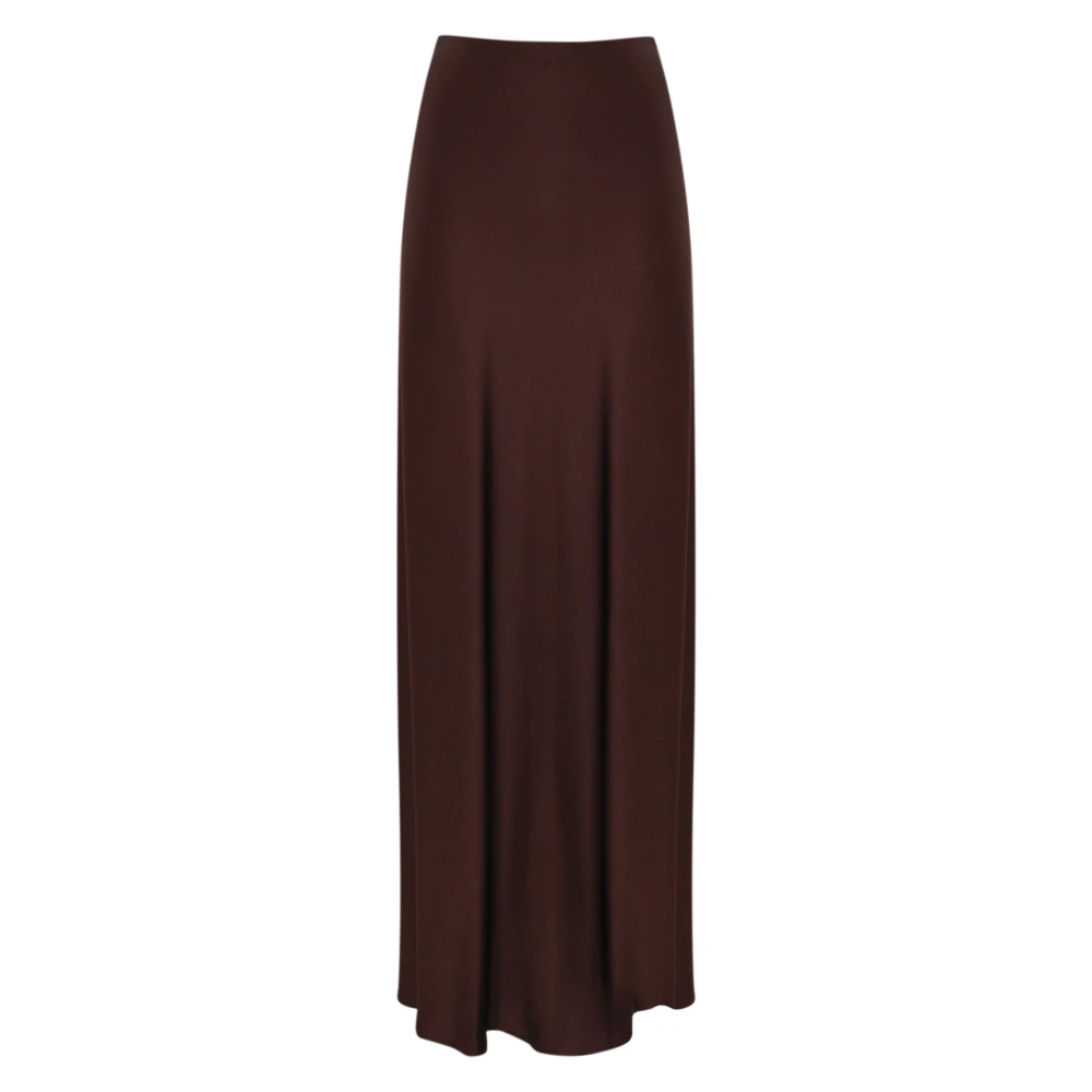 Liviana Conti Vloeibare Braam Lange Rok Brown Dames