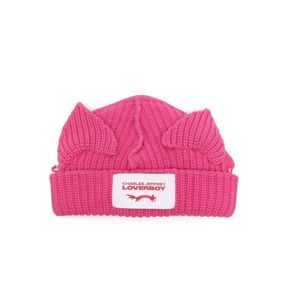 Loverboy by Charles Jeffrey Fuchsia Pink Logo Patch Hat Pink Heren