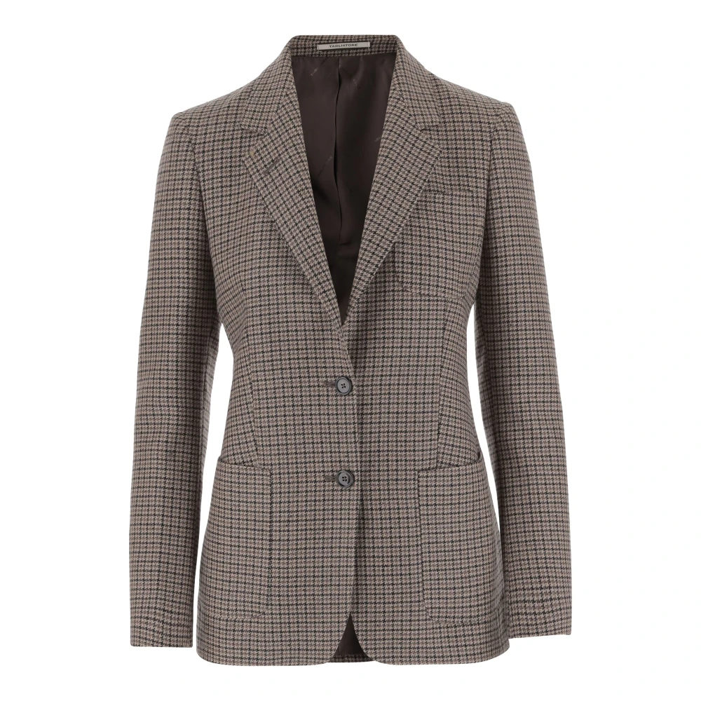 Tagliatore Women's Brown Virgin Wool Blend Jacket