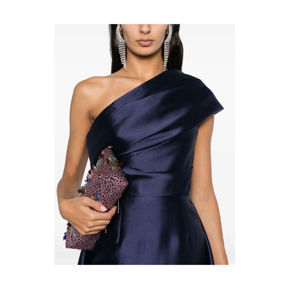 Solace London Alba One Shoulder Gown Blue Dames