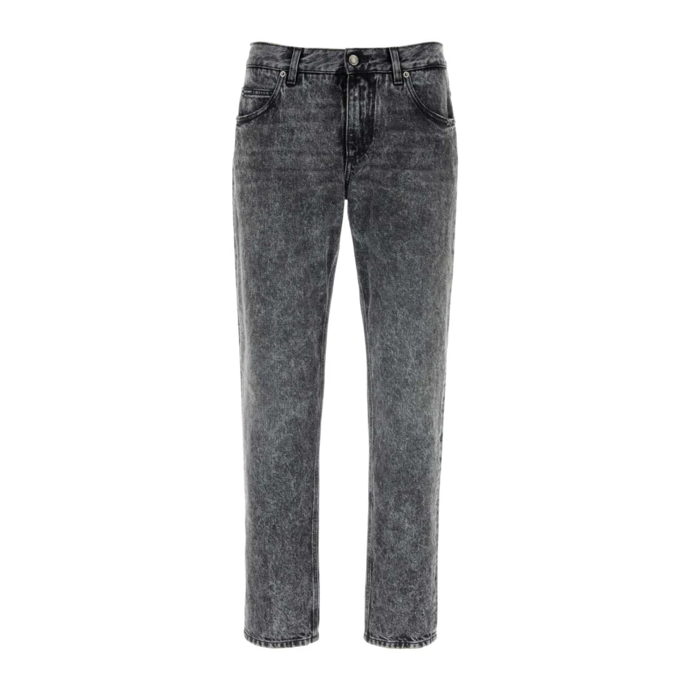 Dolce & Gabbana Men's Black Straight Fit Jeans, S, Straight-Leg Jeans