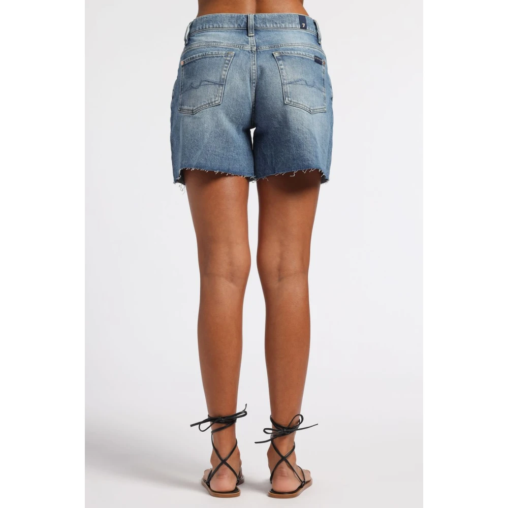 7 For All Mankind Jeans shorts dames Blue Dames