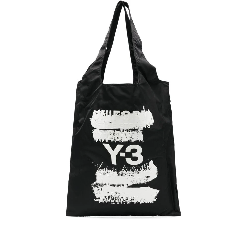 Y-3 Zwarte Schoudertas Magnetische Sluiting Black Dames
