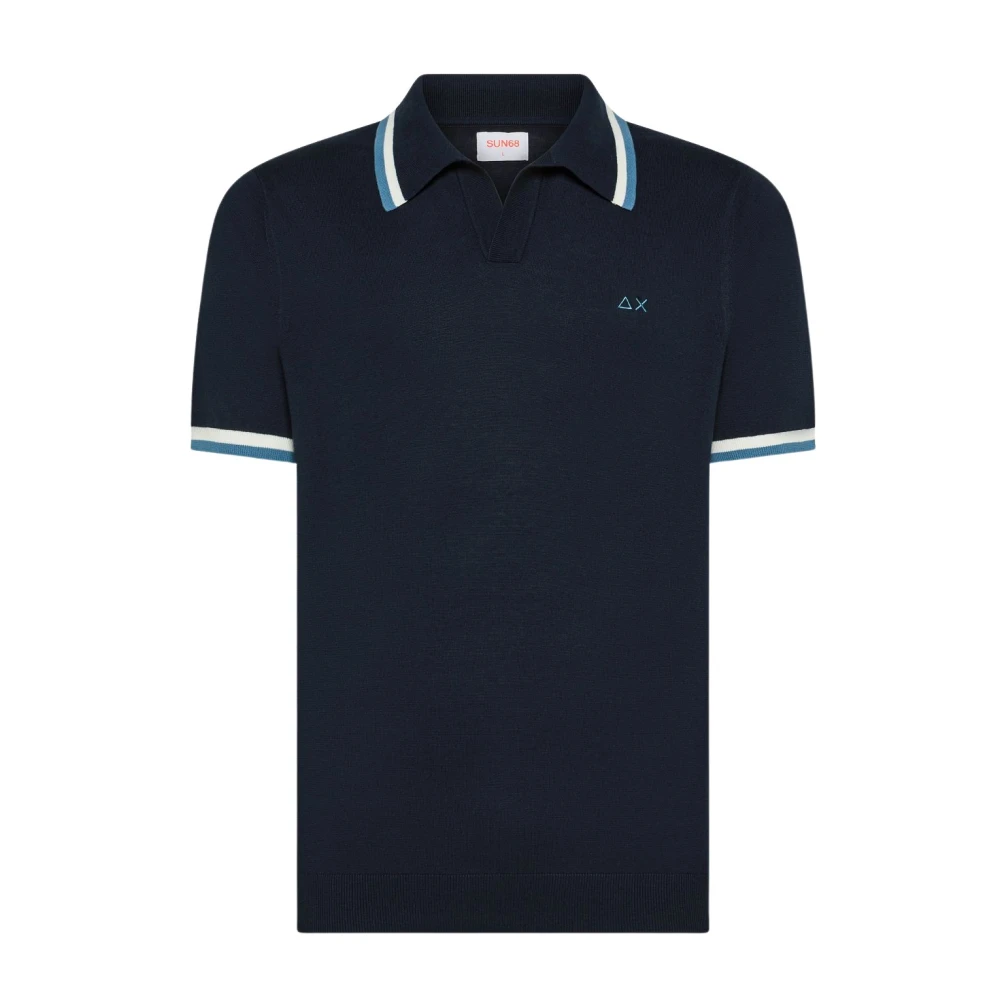 Sun68 Men's Blue Polo Shirts - Polo Shirts - 2XL - Tops