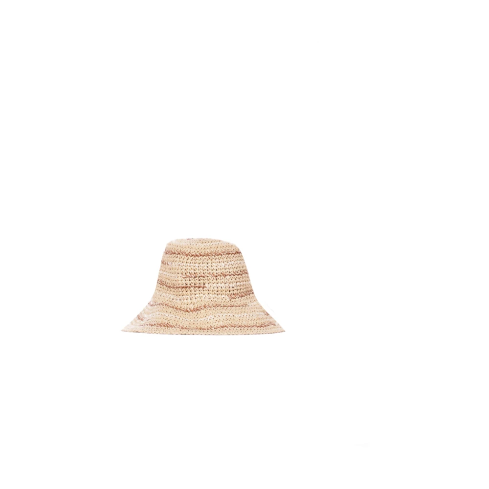 Barbour Unisex Beige Kelley Crochet Bucket Hat - Accessories - M - Accessories