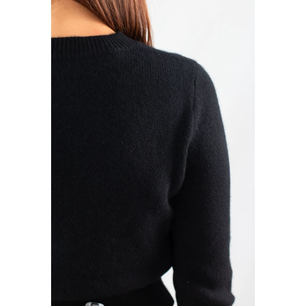 Diesel Ovale Sweater in 9XX Black Dames
