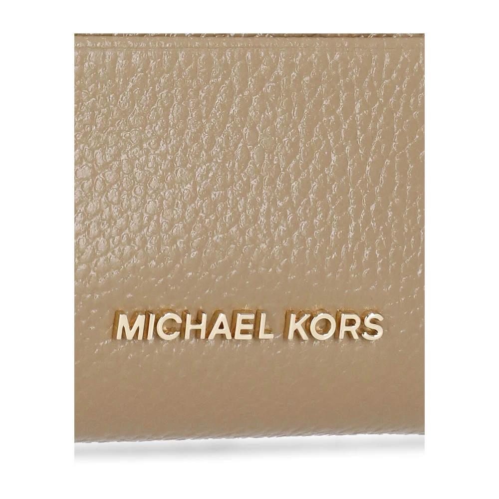 Michael Kors Leren kaarthouder met rits Brown Dames