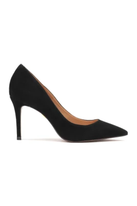 Svarta Mocka Eleganta Pumps