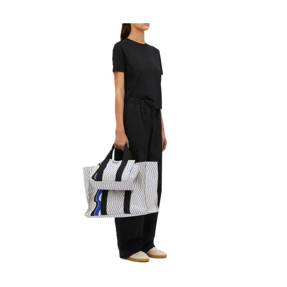 Msgm Katoenen T-shirt Black Dames