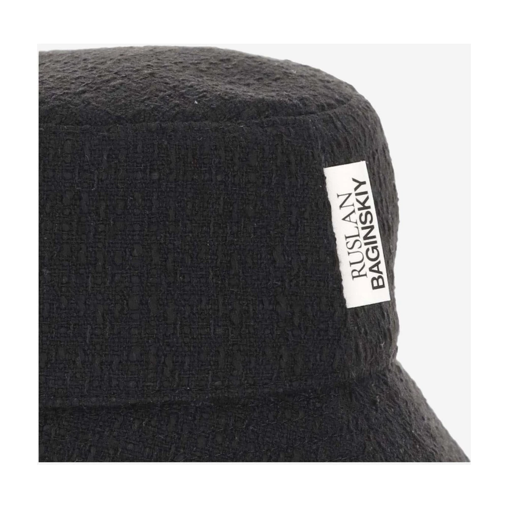 Ruslan Baginskiy Zwarte Wol Baret Hoed Black Dames