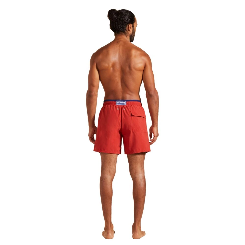 Vilebrequin Heren Twee-Tone Zwembroek Red Heren