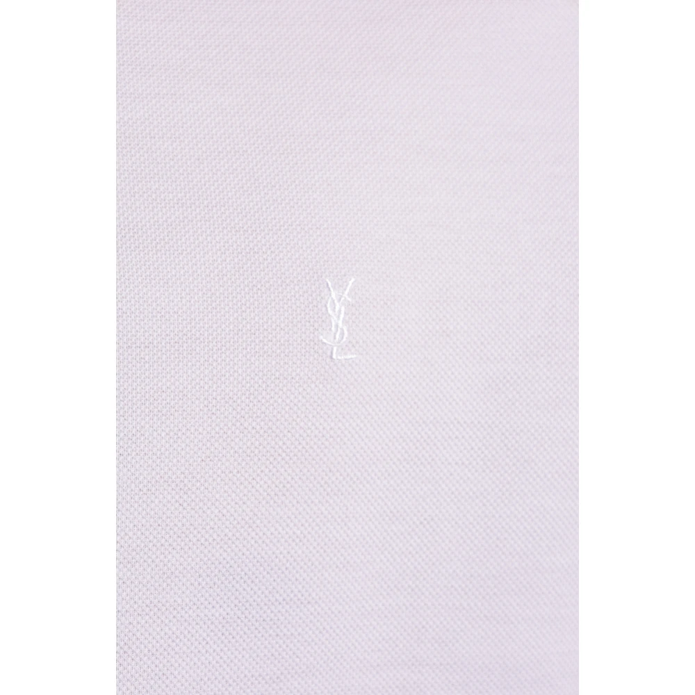 Saint Laurent Monogram Polo White Heren