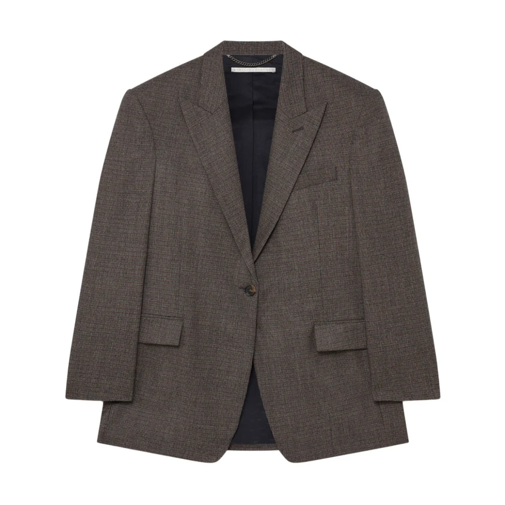 Stella Mccartney Oversized Blazer Gray Dames