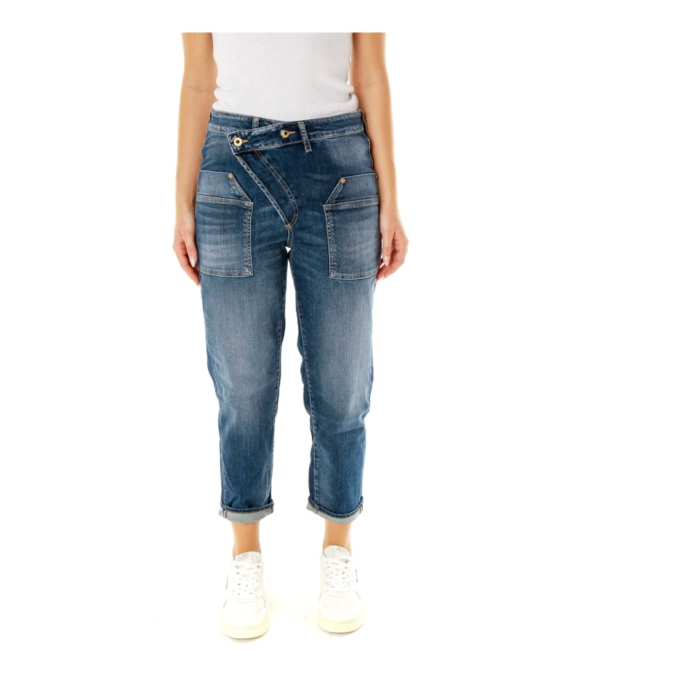 Le Temps Des Cerises Losse Pasvorm Zak Jeans Blue Dames