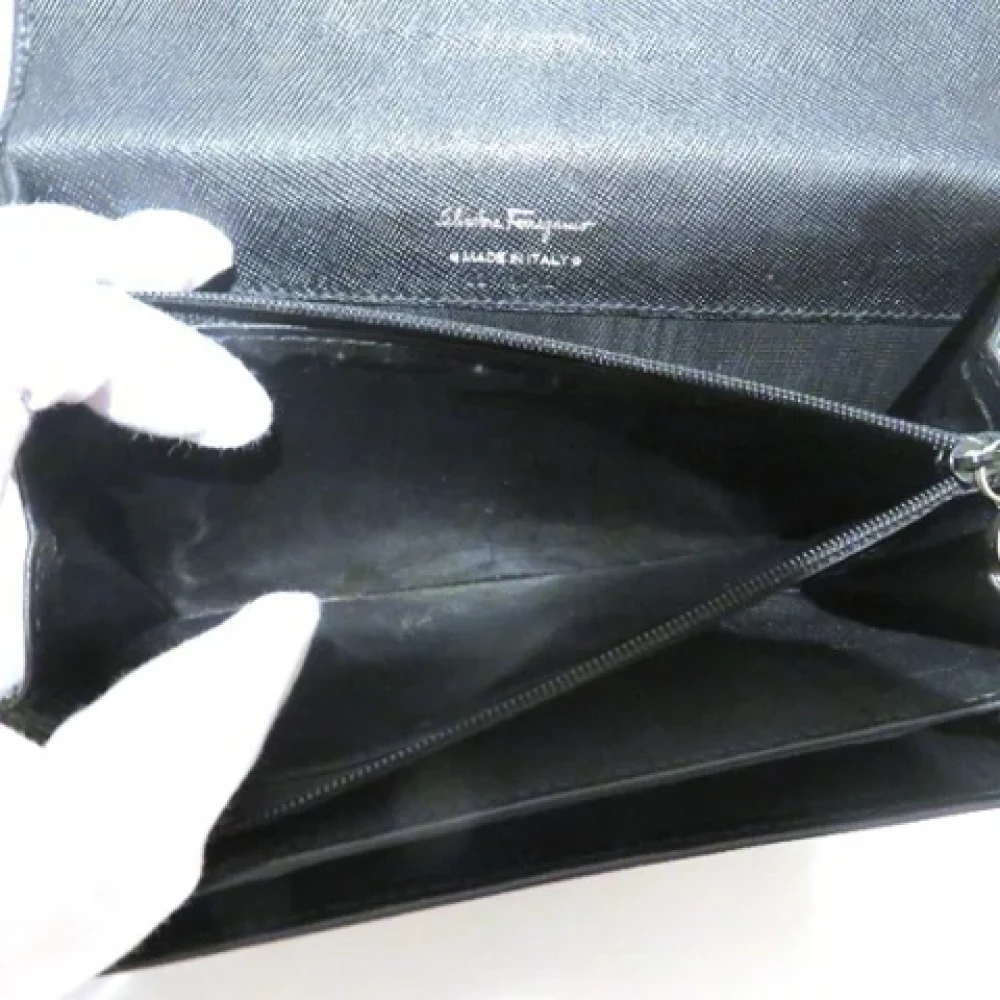 Salvatore Ferragamo Pre-owned Leather wallets Black Dames