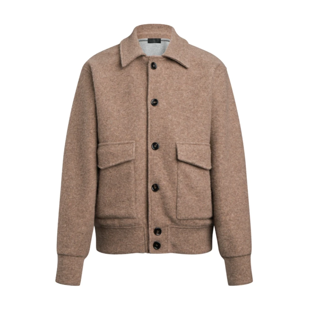 Dondup Uomo Beige - Giacca Regular In Lana Double - Jackets - Xl - Immagine 3