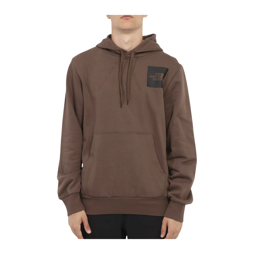 The North Face Hoodie met voorzak en logo Brown Heren