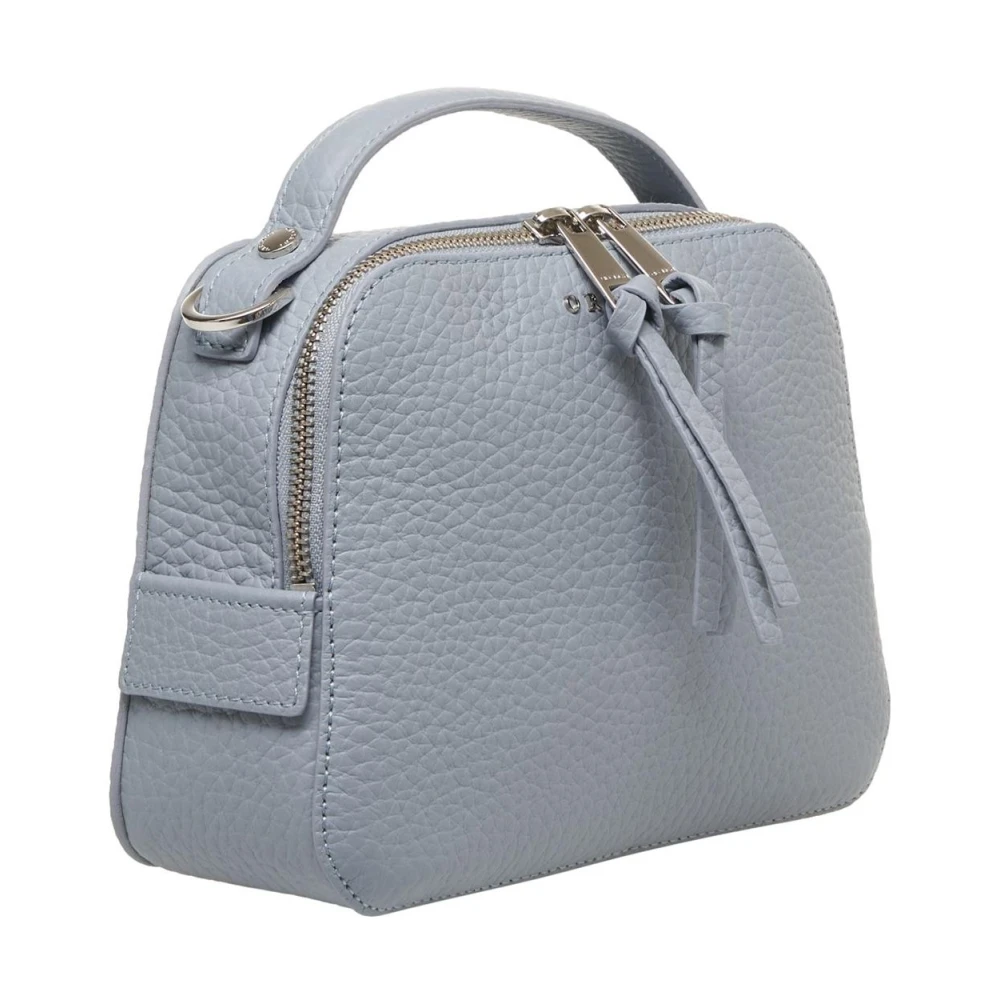 Orciani Blauwe Handtas met Franje Details Blue Dames